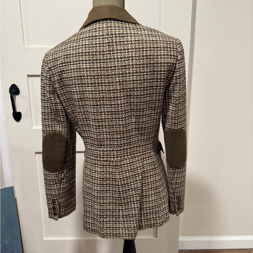 Larry Levine Brown Houndstooth Blazer - Picture 7 of 7
